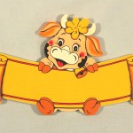 Kuh-Türschild fürs Kinderzimmer von Bartolucci